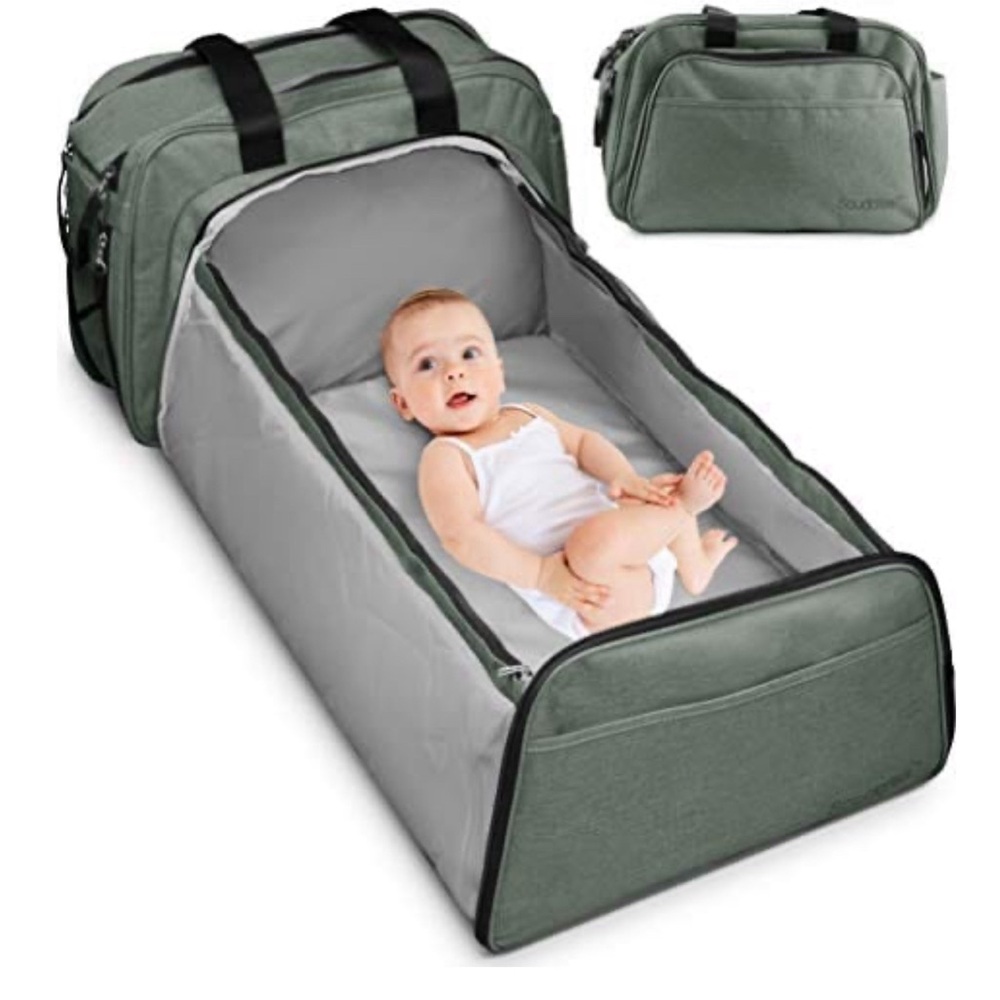 Diaper Bag & Bassinet & changing station all in one. Perfect Baby Shower Gift !!